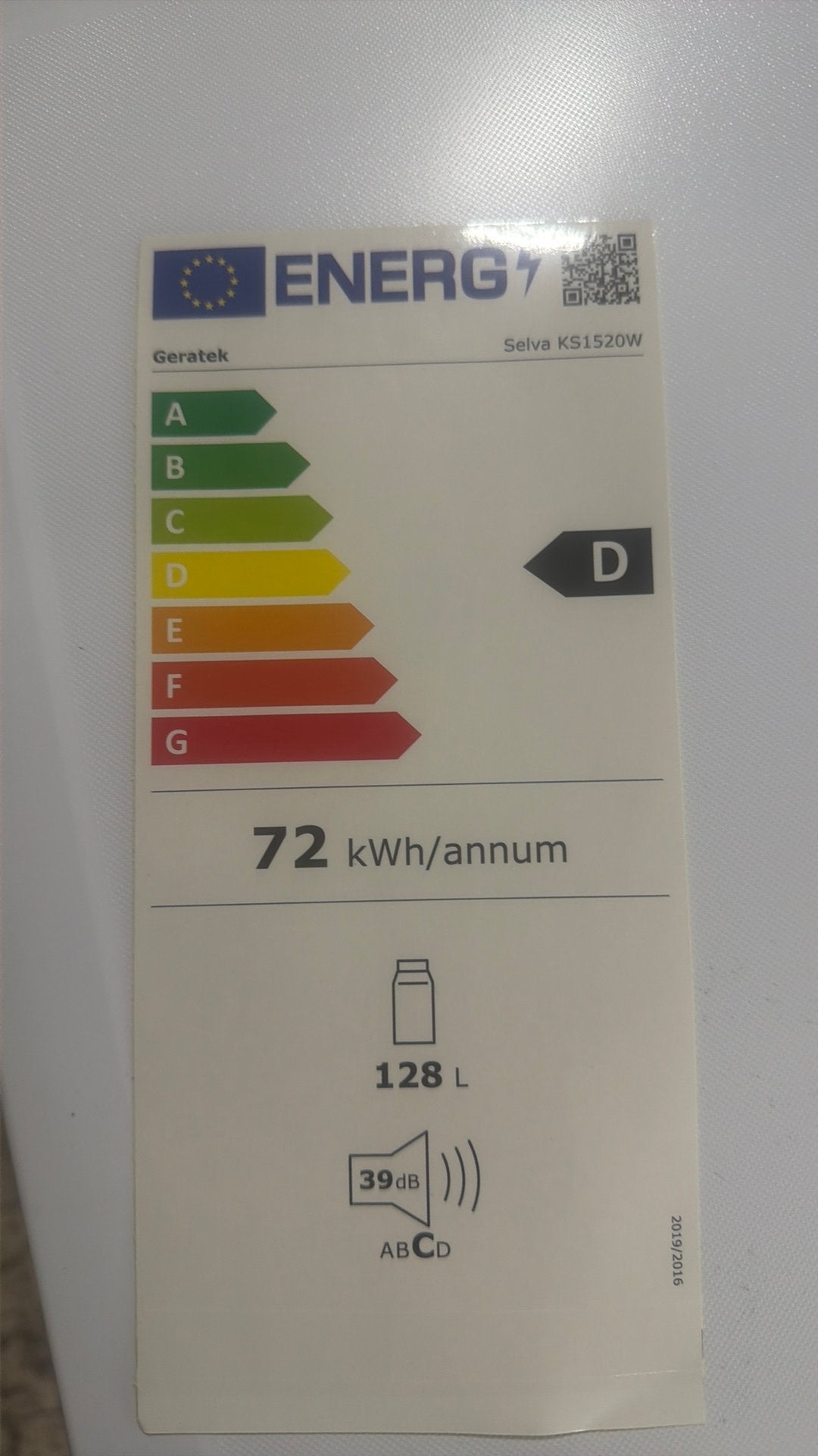 Geratek koelkast tafelmodel nieuw zonder vriesvak, Ophalen, Minder dan 85 cm, 100 tot 150 liter, Energieklasse A of zuiniger