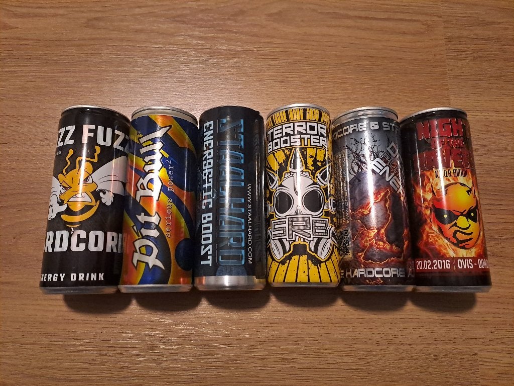 Hardcore Energydrank blikken, Ophalen of Verzenden, Zo goed als nieuw