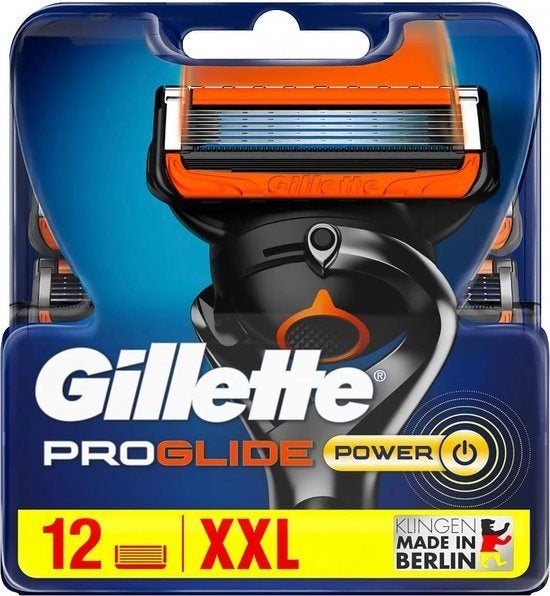 Gillette - ProGlide Power - Scheermesjes - 12 Stuks, Ophalen of Verzenden, Nieuw, Gehele gezicht