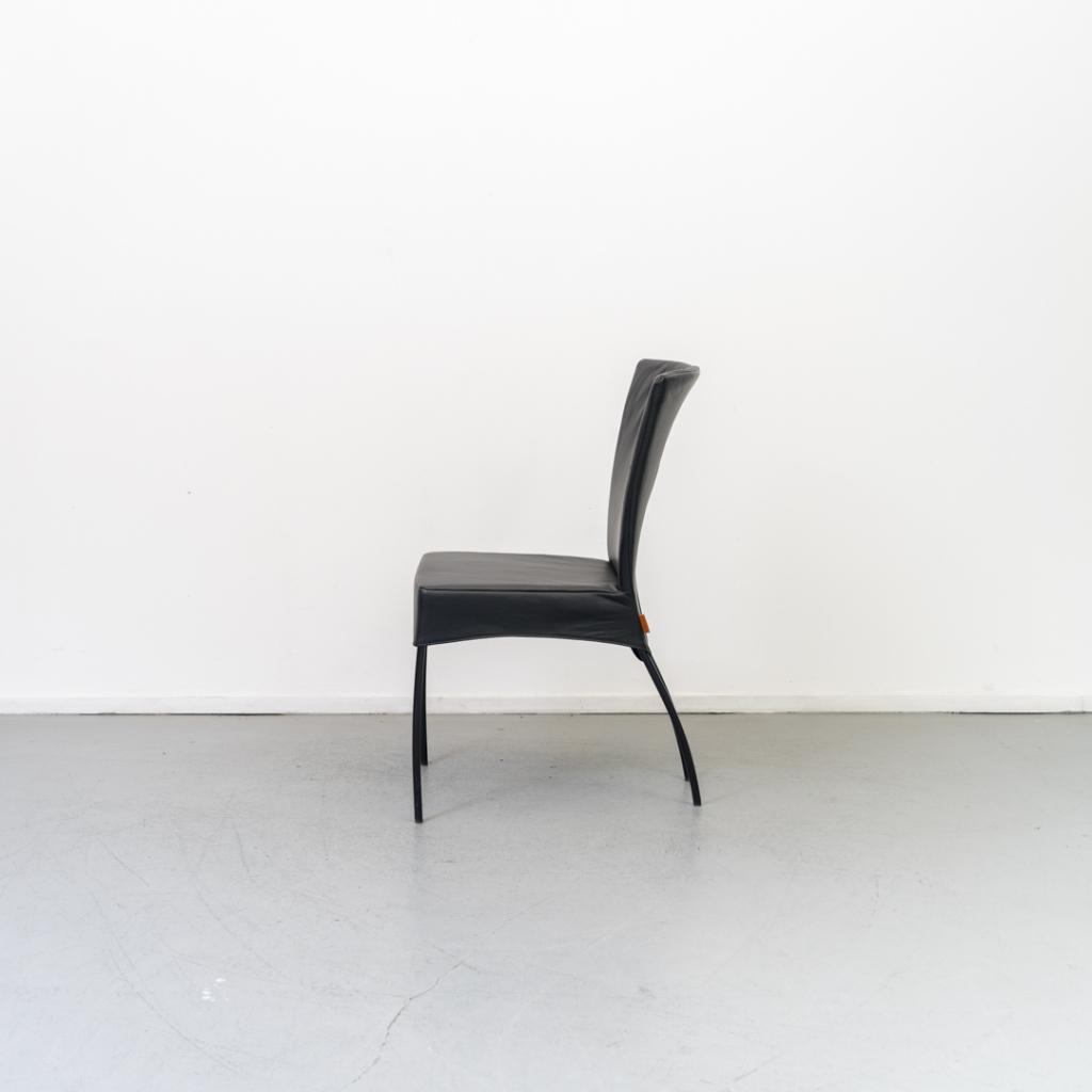 6x Montis Spica Stoel Zwart Leder - Zwart Frame, Huis en Inrichting, Stoelen, Niet ingevuld, Zwart, Niet ingevuld, Nieuw
