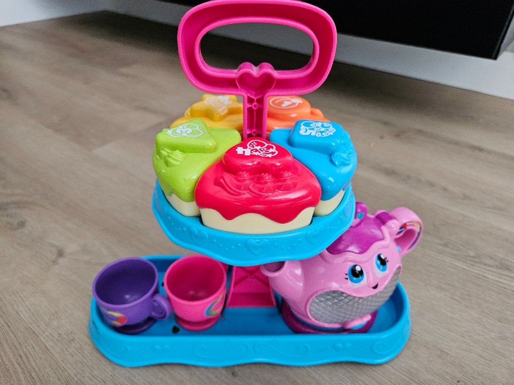 VTech Theeparty Theeservies met Cupcakes, Kinderen en Baby's, Speelgoed | Vtech, Zo goed als nieuw, 2 tot 4 jaar, Ophalen