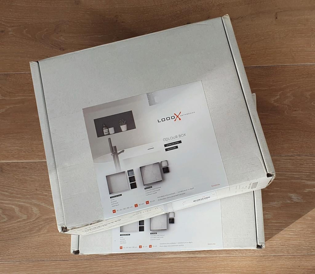 Looox Inbouwnis Antraciet 30x15x10 cm, Minder dan 50 cm, Overige typen, Nieuw, Ophalen of Verzenden