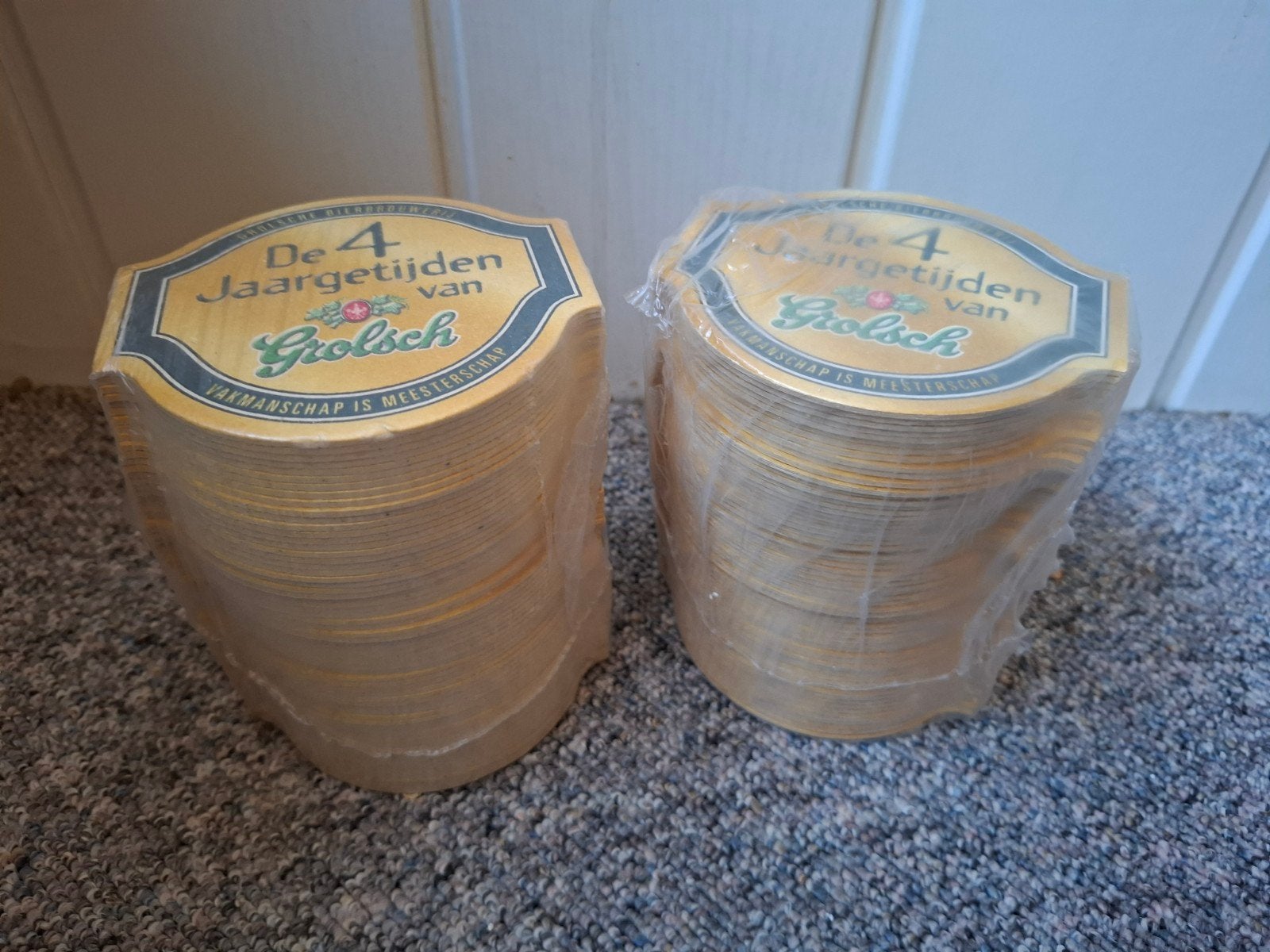 grolsch kartonnen bierviltjes, Ophalen of Verzenden, Viltje(s), Grolsch