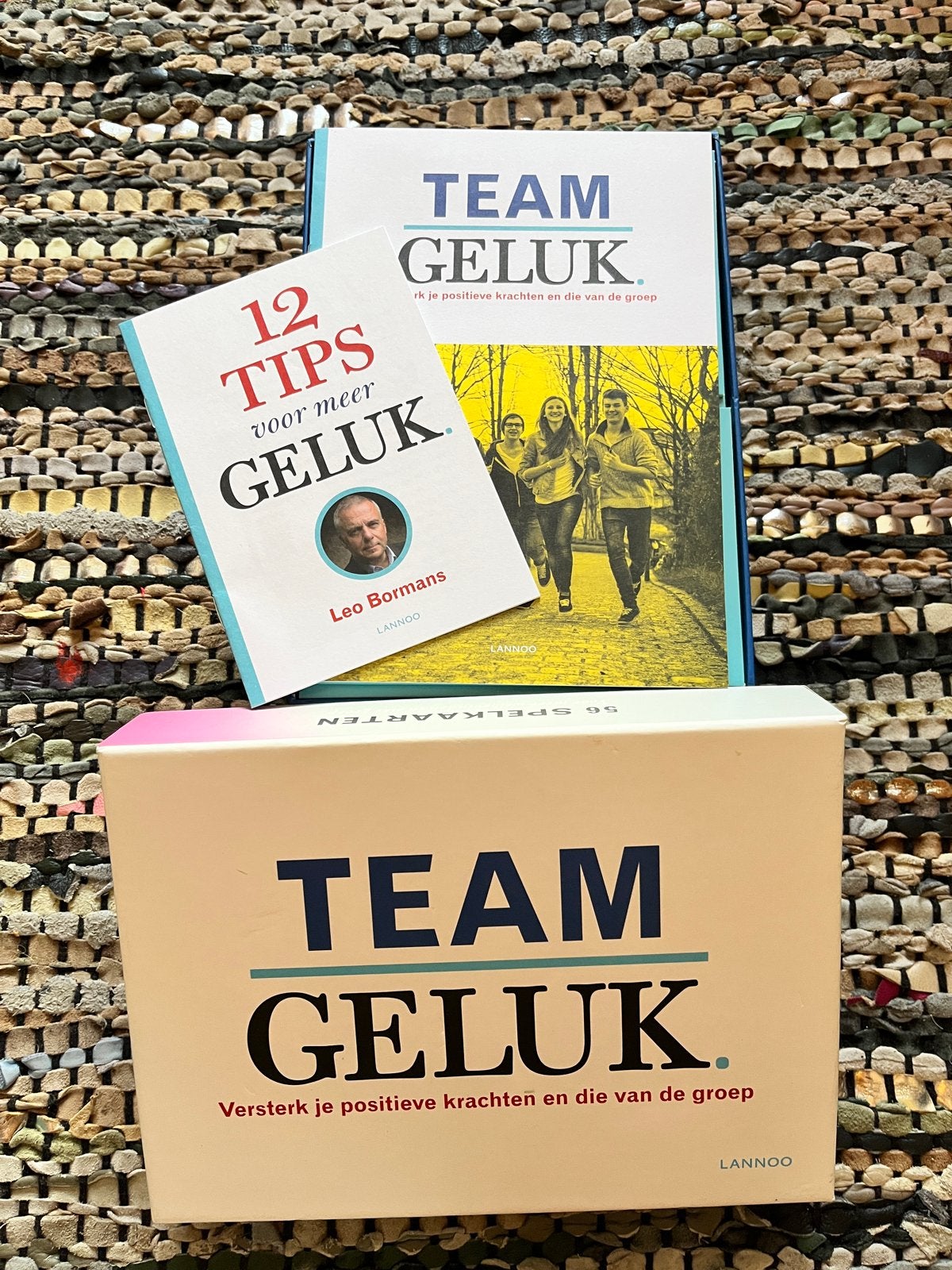 Team Geluk: Boek, spel en 12 tips voor meer geluk, Ophalen of Verzenden, Zo goed als nieuw, Overige