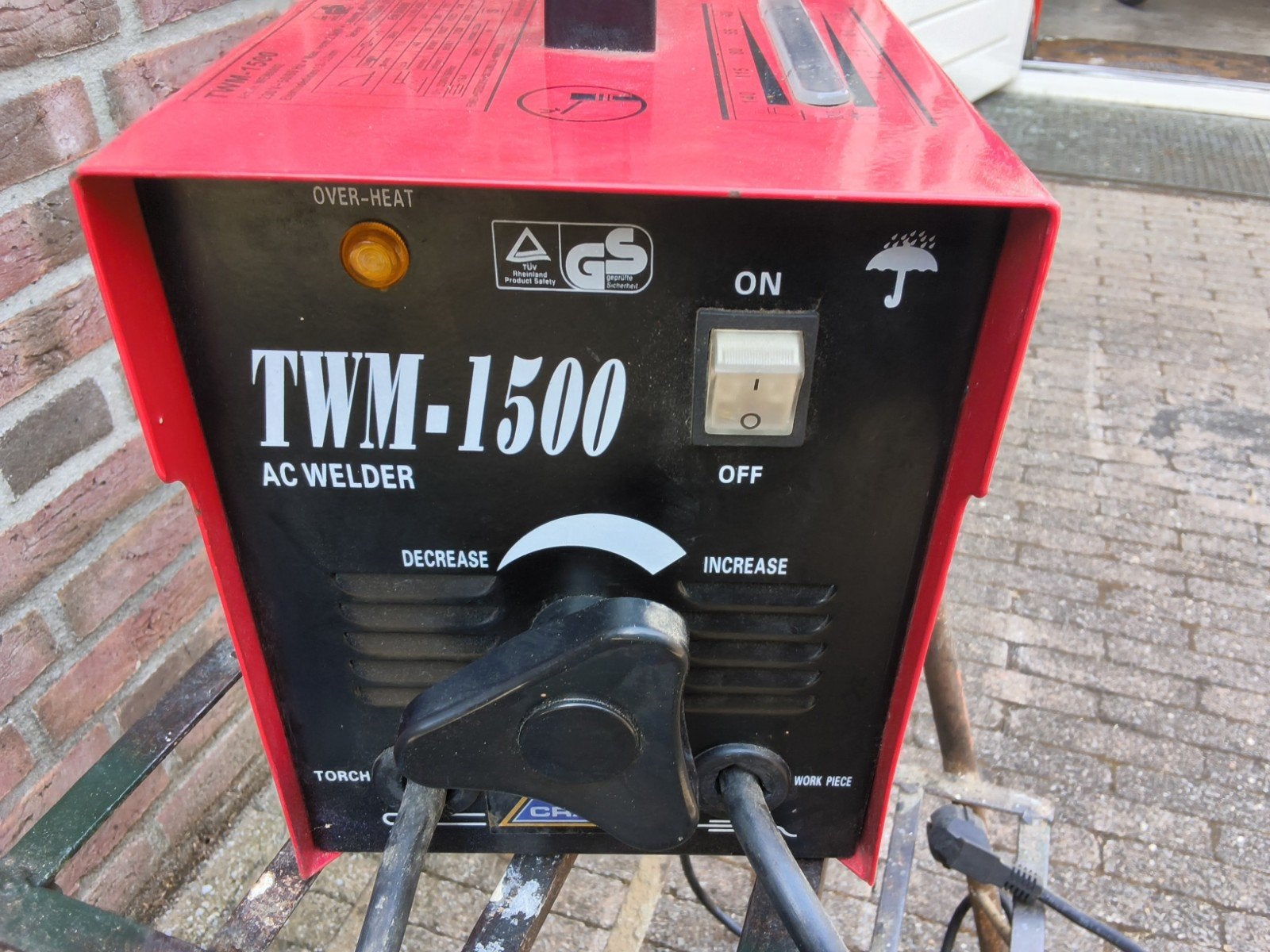TWM-1500 AC - Lasapparaat 1500W, Ophalen, Gebruikt, 150 tot 250 ampère, Elektroden