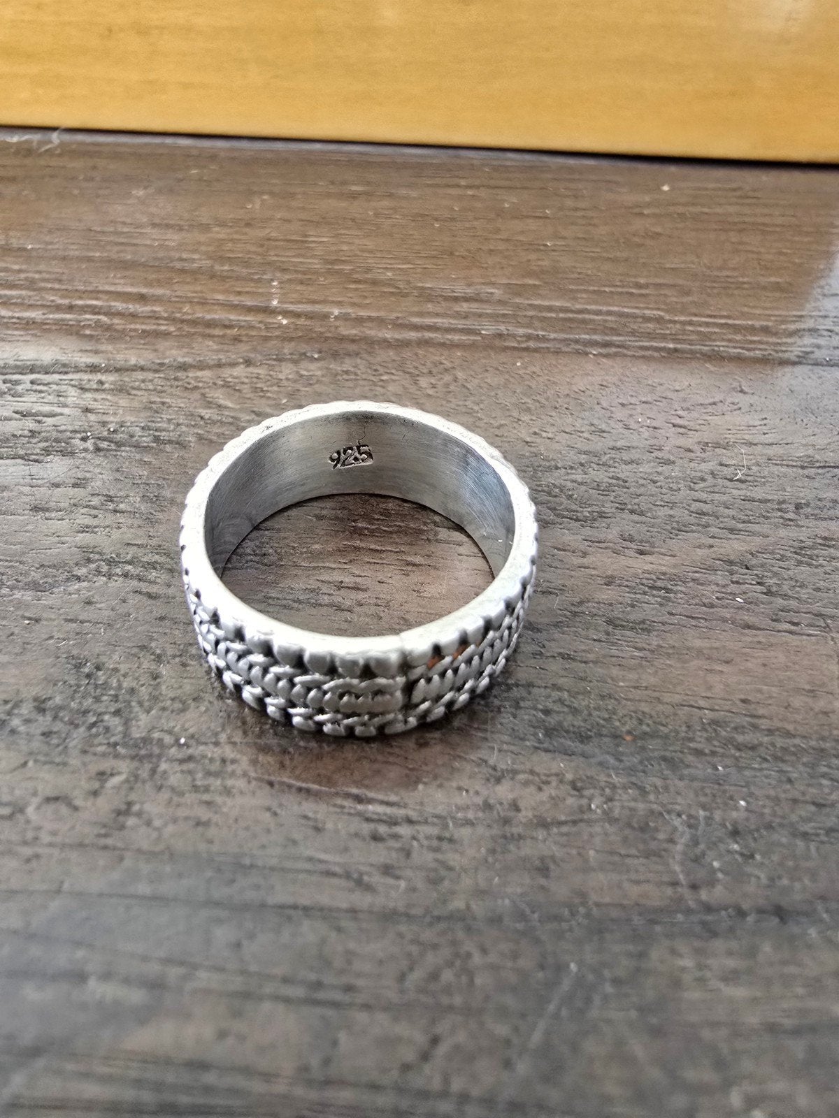 925 sterling zilveren brede ring – 8,62 gram, Sieraden, Tassen en Uiterlijk, Ringen, 20 of groter, Ophalen of Verzenden, Zo goed als nieuw