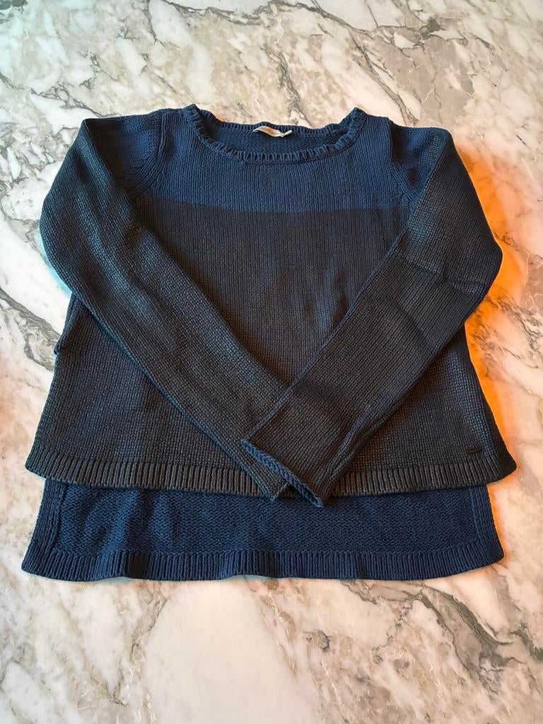 Calvin Klein donkerblauwe trui - Maat S, Kleding | Dames, Verzenden, Gedragen, Maat 36 (S), Blauw