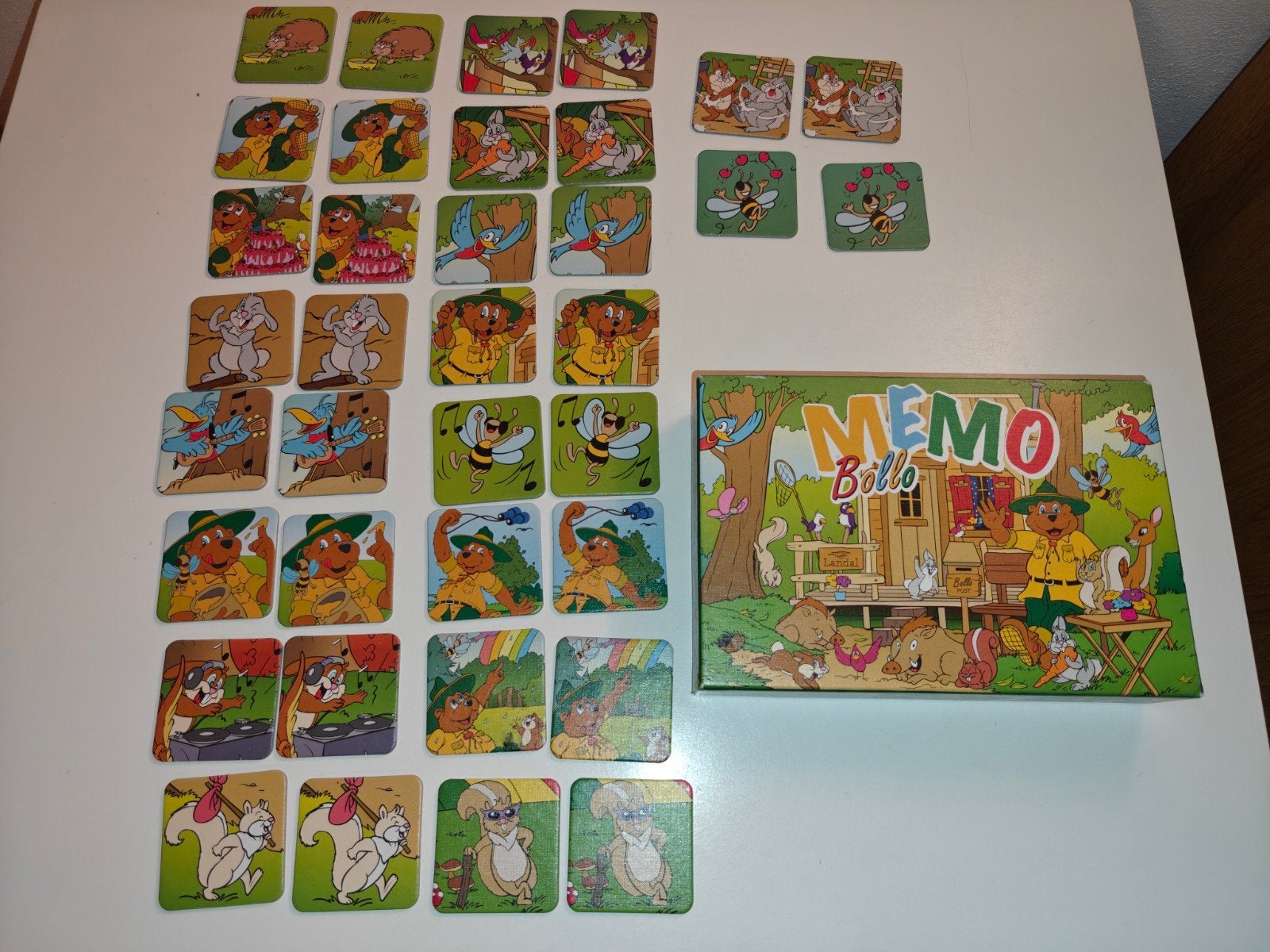 Bollo Memory spel - Compleet met 36 kaartjes, Vijf spelers of meer, Ophalen of Verzenden, Zo goed als nieuw, Onbekend