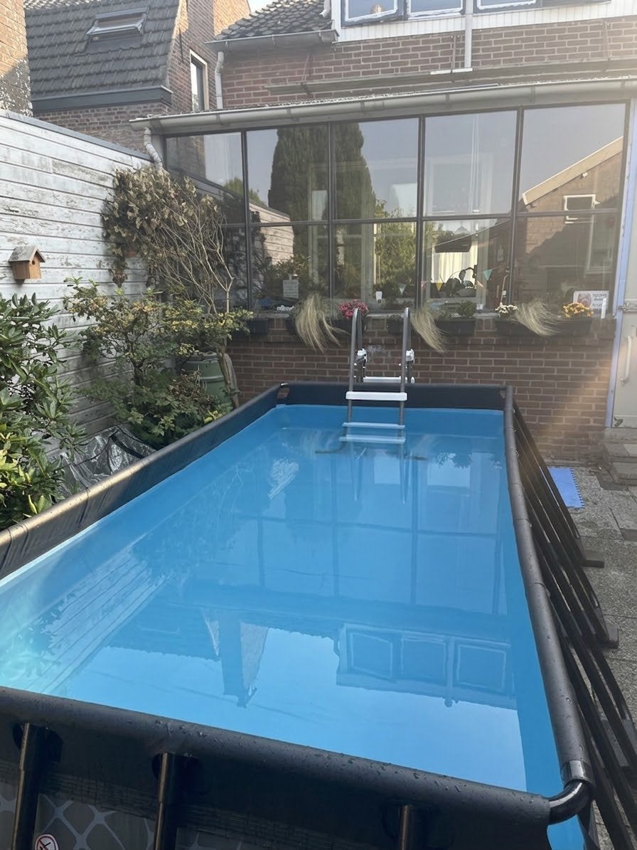 Exit stone zwembad !! UNIEK 400x200x100, Ophalen, Minder dan 80 cm, Zo goed als nieuw, Opzetzwembad
