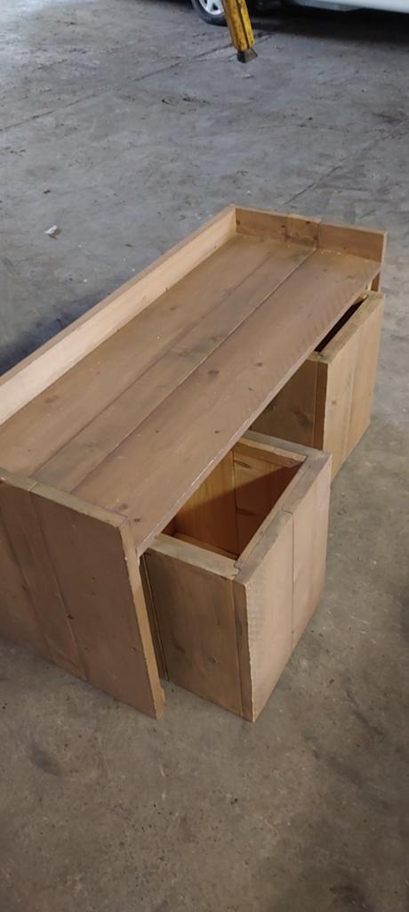 Bureautje steigerhout 120x50x60, Kinderen en Baby's, Ophalen, Overige typen