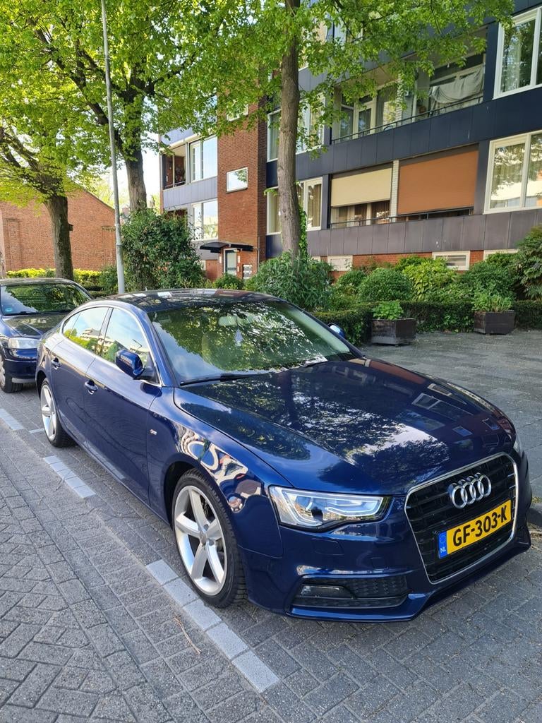 Audi A5 1.8 Tfsi 125KW Sportback 2014 Blauw, Voorwielaandrijving, Stof, 4 cilinders, 1465 kg