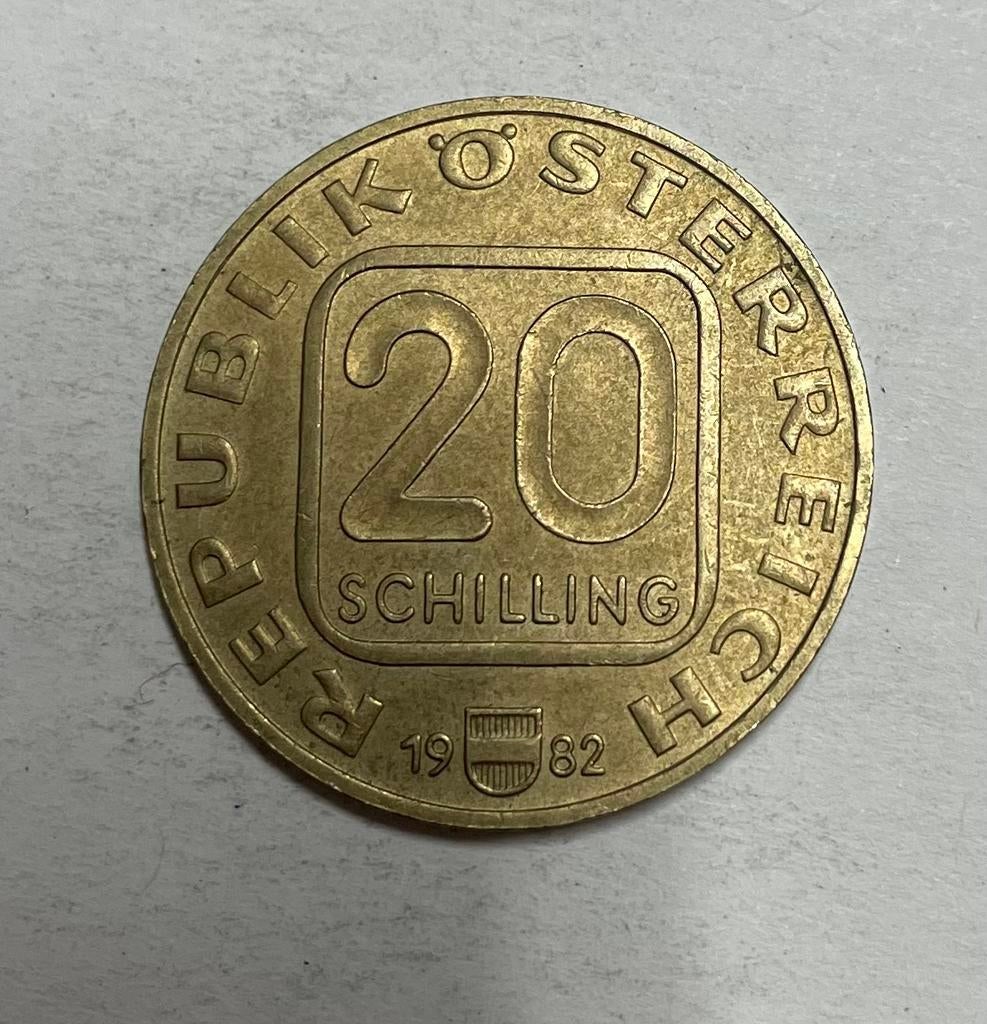 20 schilling Oostenrijk 1982, Ophalen of Verzenden, Oostenrijk