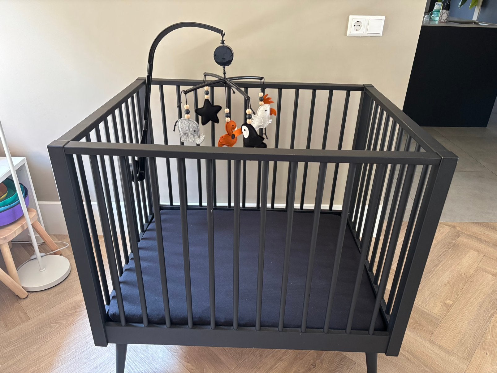 Europe Baby Evy Box Mat Zwart, Kinderen en Baby's, Boxen, Ophalen, Gebruikt, Vierkant, In hoogte verstelbaar