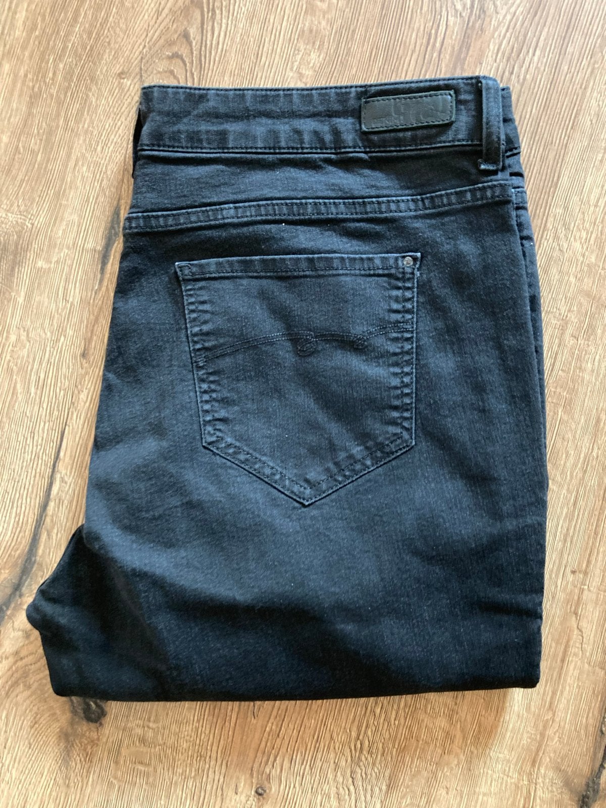 Miss Etam Zwarte Jeans Maat 46, Ophalen of Verzenden, Gedragen, Zwart, Overige jeansmaten