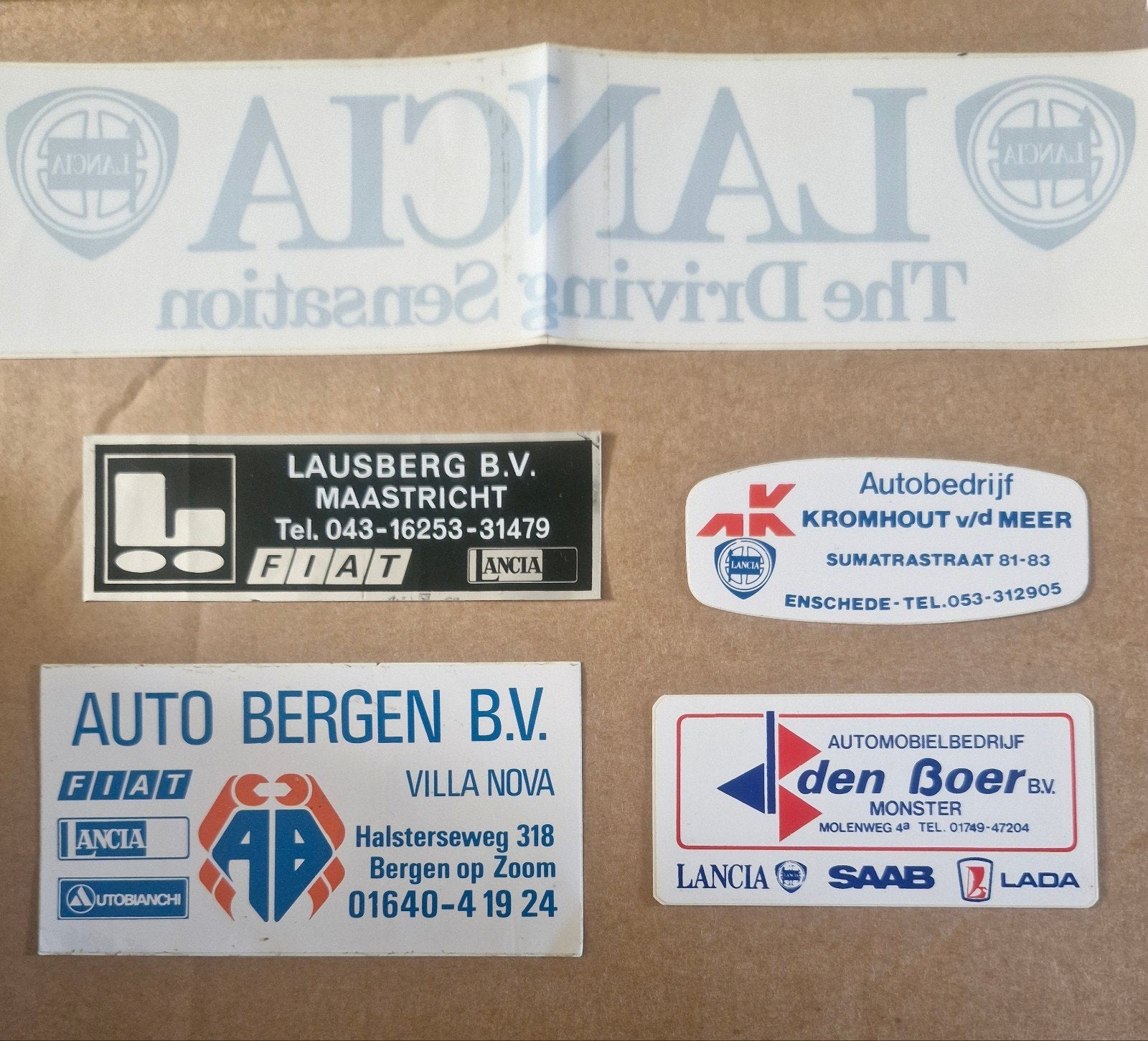 Lancia | Dealer Stickers, Verzenden, Nieuw, Auto's