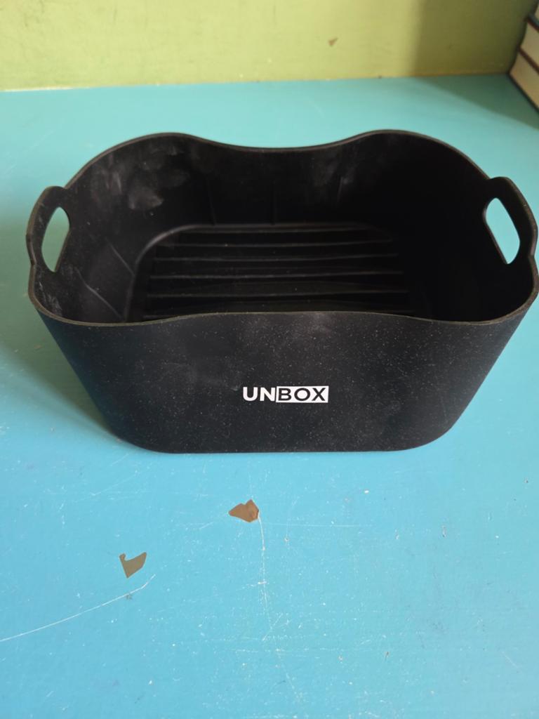 UNBOX Airfryer Siliconen Bakvorm - Zwart, Witgoed en Apparatuur, Airfryers, Ophalen of Verzenden, Nieuw, Airfryer