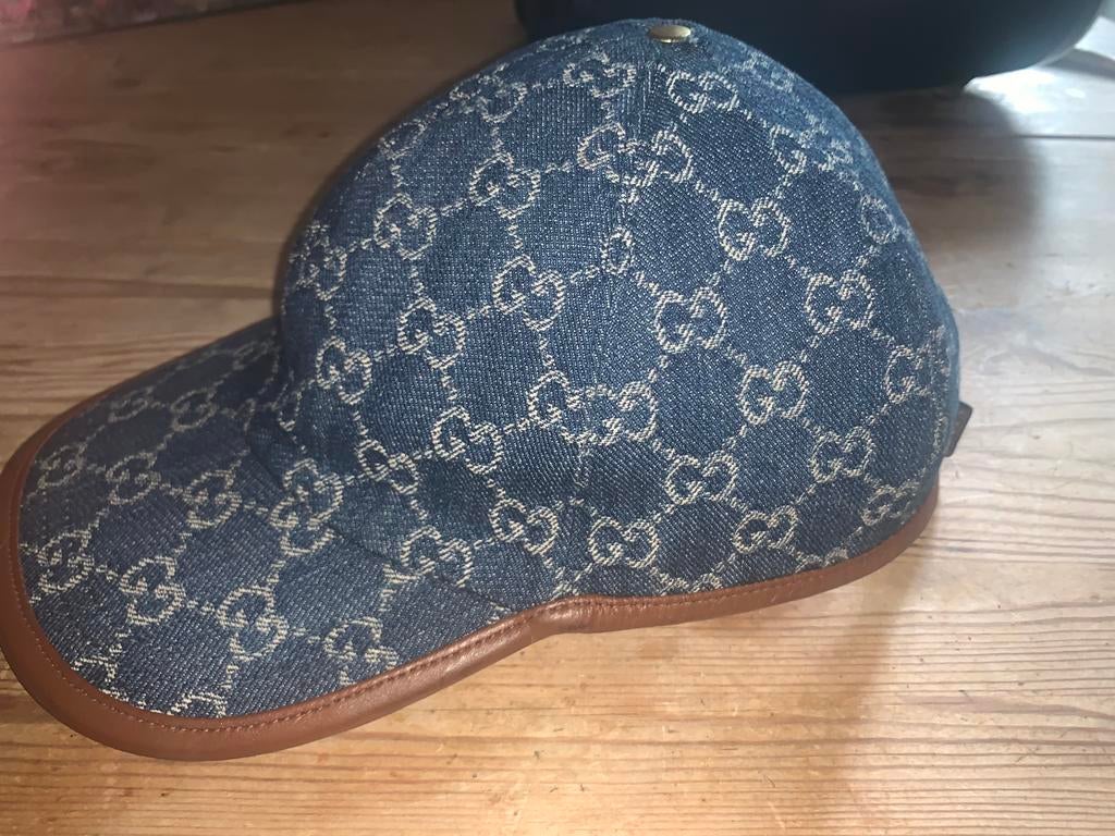 Gucci cap monogram zgan, Ophalen of Verzenden, Zo goed als nieuw