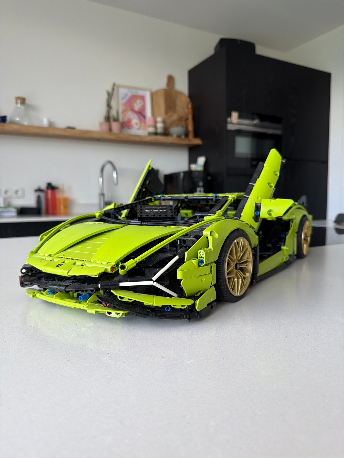 LEGO Technic Lamborghini Sián FKP 37 (42115) met doos, Ophalen, Zo goed als nieuw, Overige merken