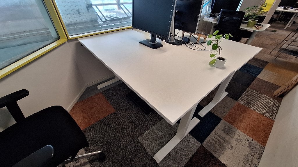 Zit-sta-bureau Actiforce Steelforce PRO 370 - 160 x 80 cm, Ophalen, Zit-sta bureau, 160 cm, Gebruikt