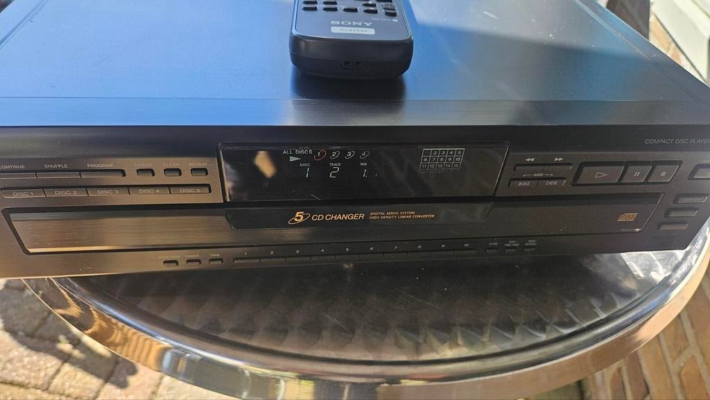 SONY CD 5 CD CHANGER TYPE CDP C661, Ophalen of Verzenden, Gebruikt, Sony, Wisselaar