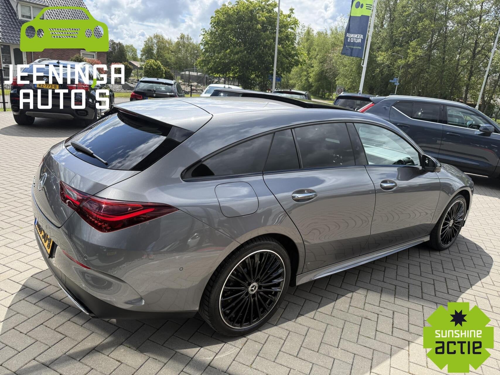 Mercedes CLA-klasse Shooting Brake 250 e AMG Line|360Camera|, Auto's, CLA, Gebruikt, Zwart, 4 cilinders