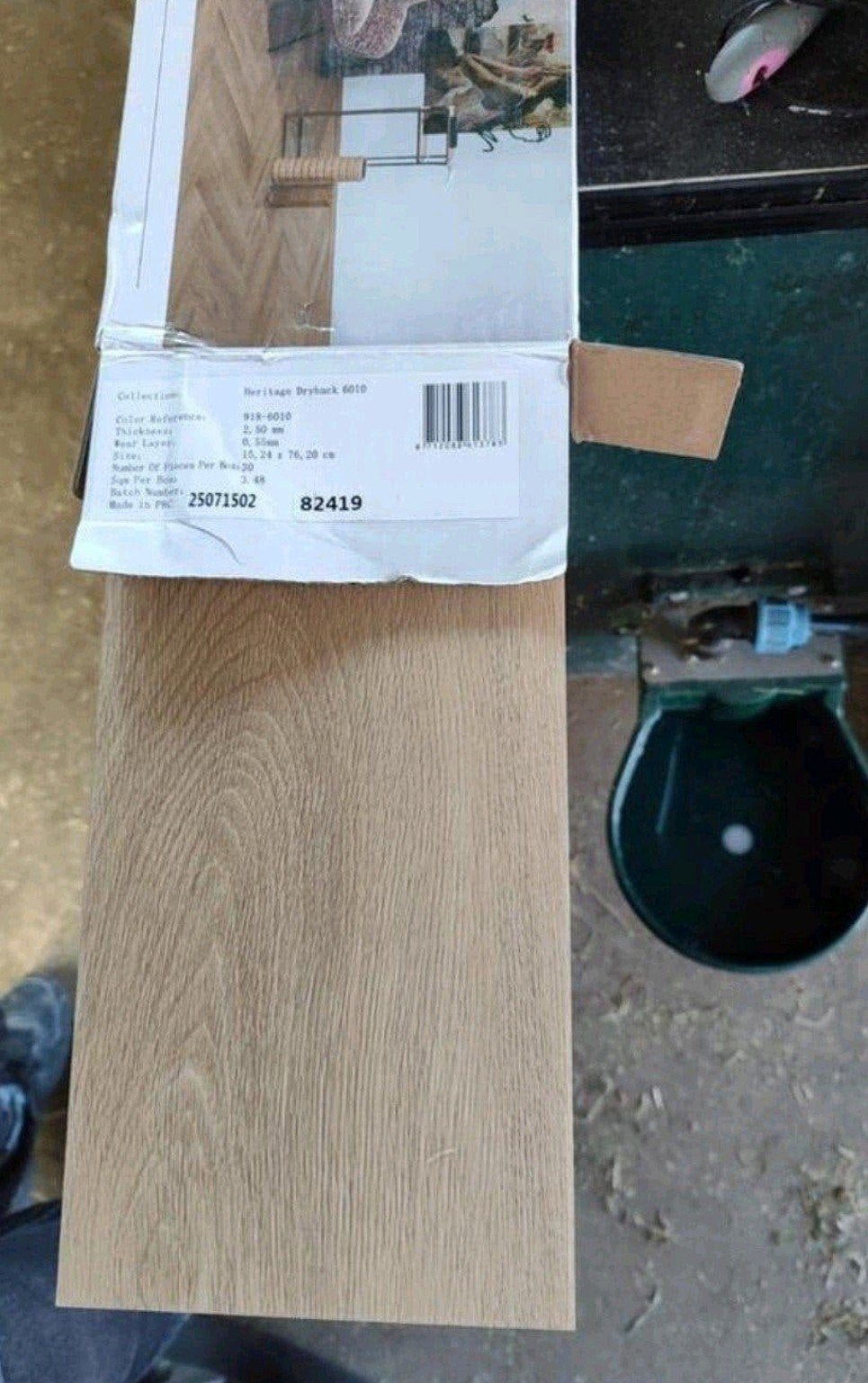 pvc visgraat vloer kleur 918-6010 3.48m2, Ophalen of Verzenden, Nieuw, 75 m² of meer, Overige typen