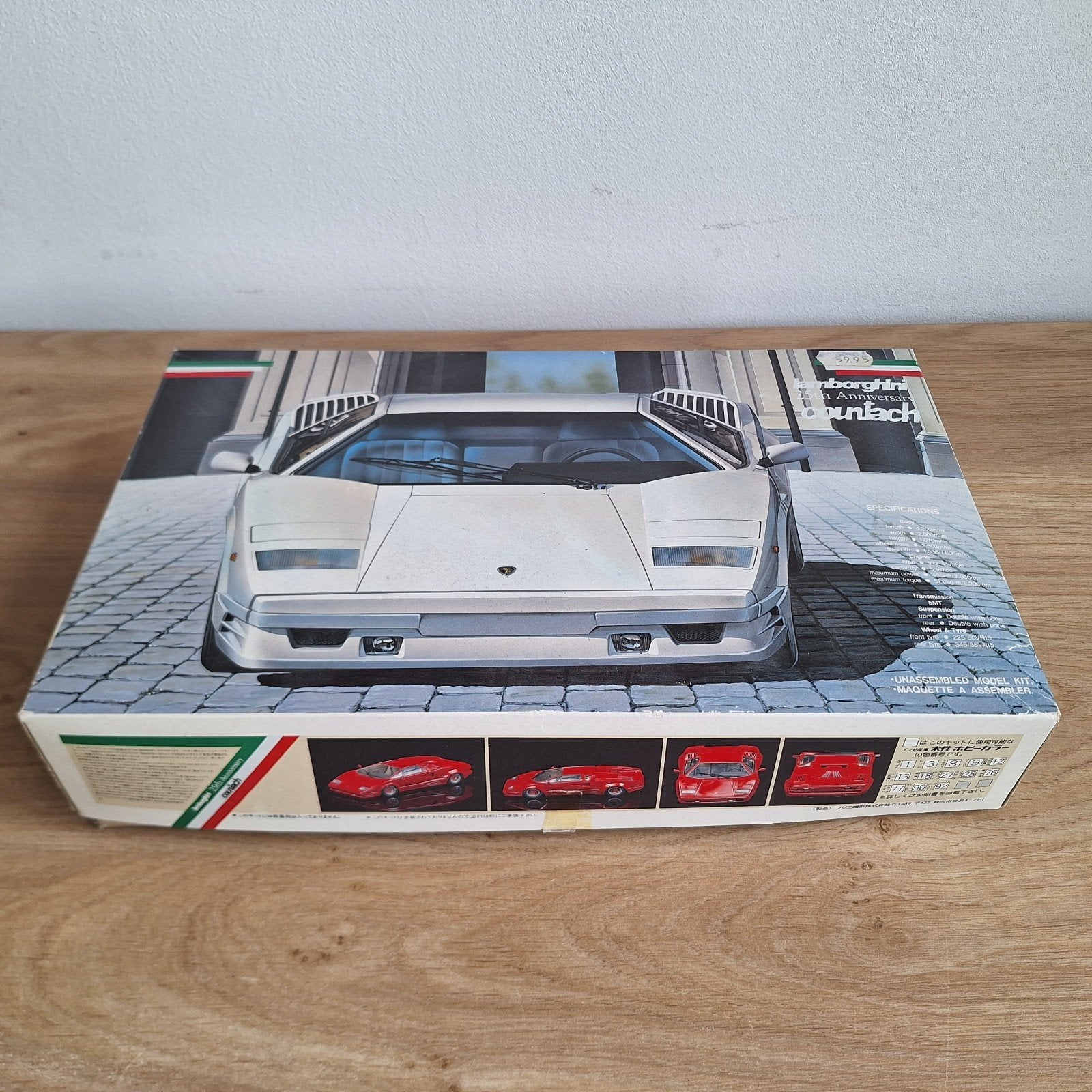 te koop Fujimi 1989 Lamborghini countach 25th anniversary, Voertuigen, Nieuw, Ophalen of Verzenden, Kunststof