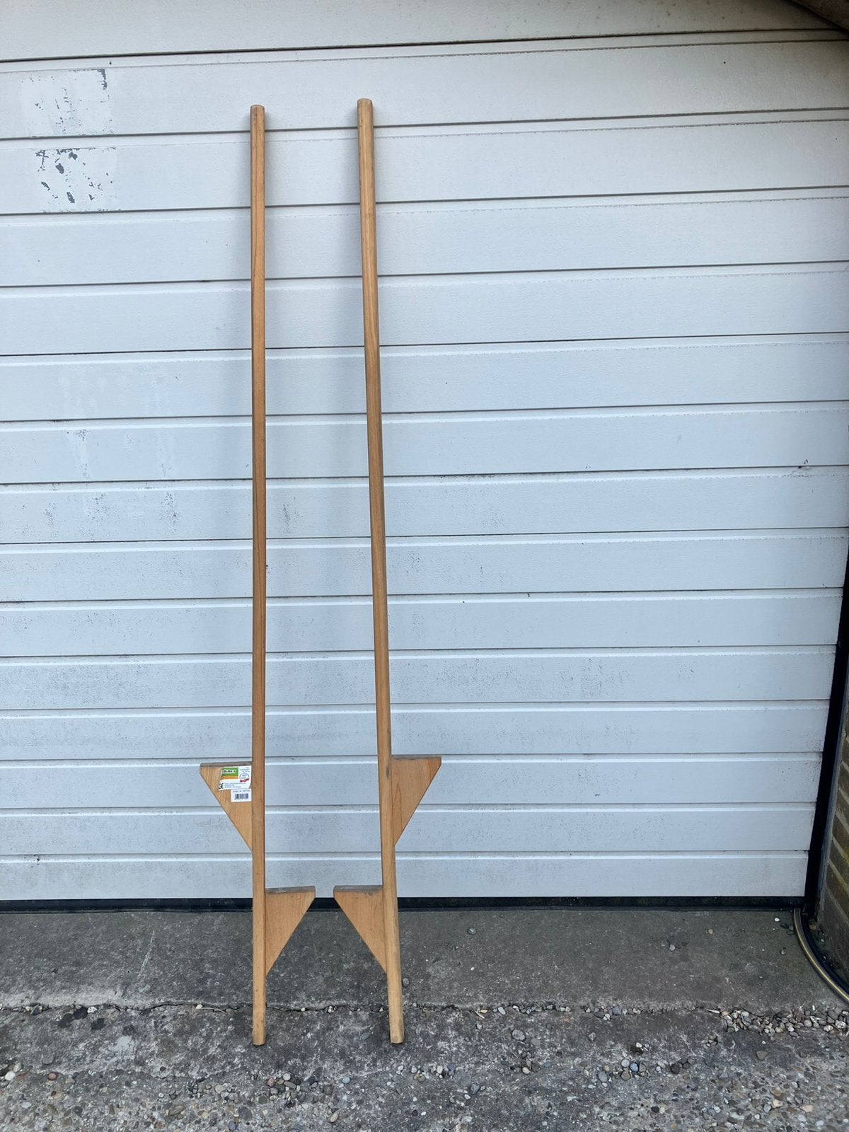 1 paar houten stelten, Ophalen, Zo goed als nieuw