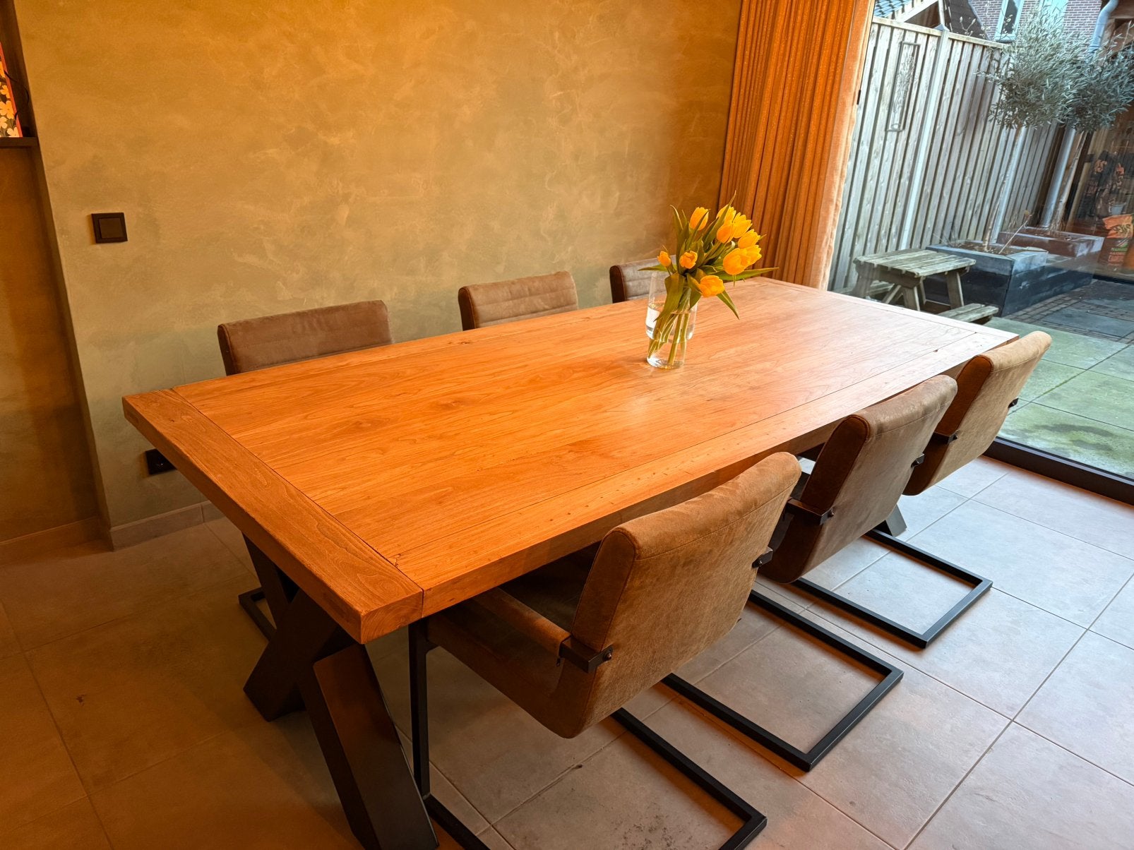 Eetkamer set, Huis en Inrichting, Ophalen, 200 cm of meer, 50 tot 100 cm, Zo goed als nieuw