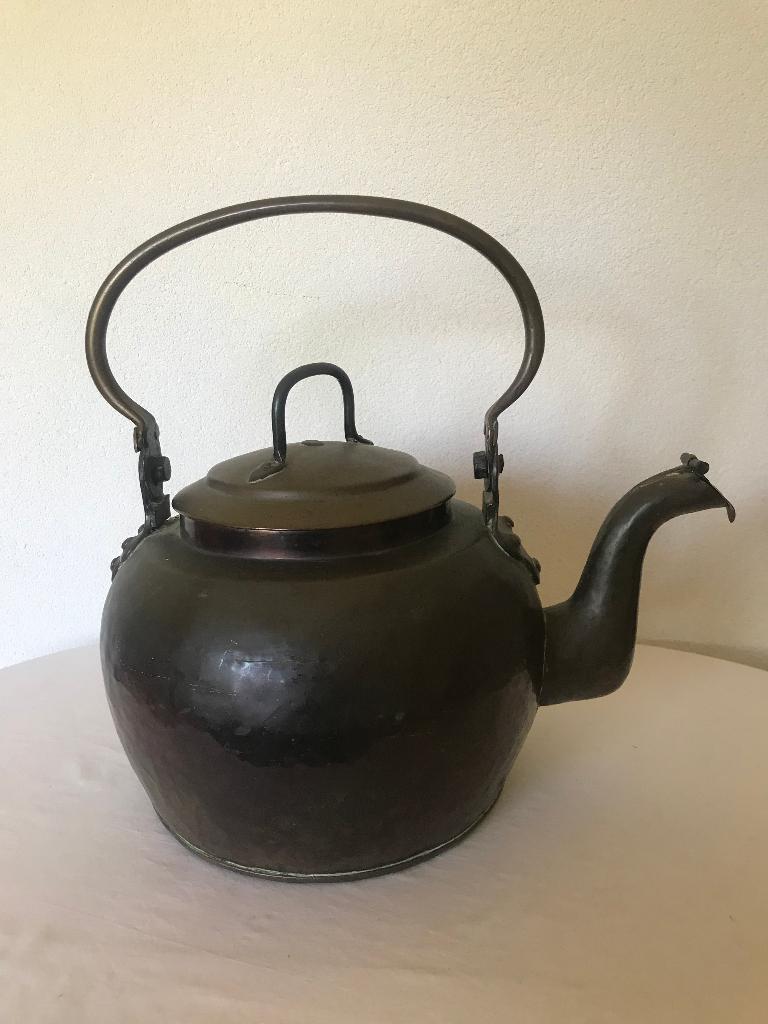 Antieke Oude Grote Appelketel Patine Appel Ketel Groot Oud, Ophalen of Verzenden, Koper