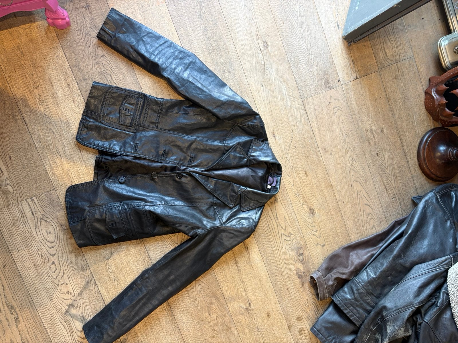 Vintage leren jassen, Ophalen of Verzenden, Zo goed als nieuw, Overige maten