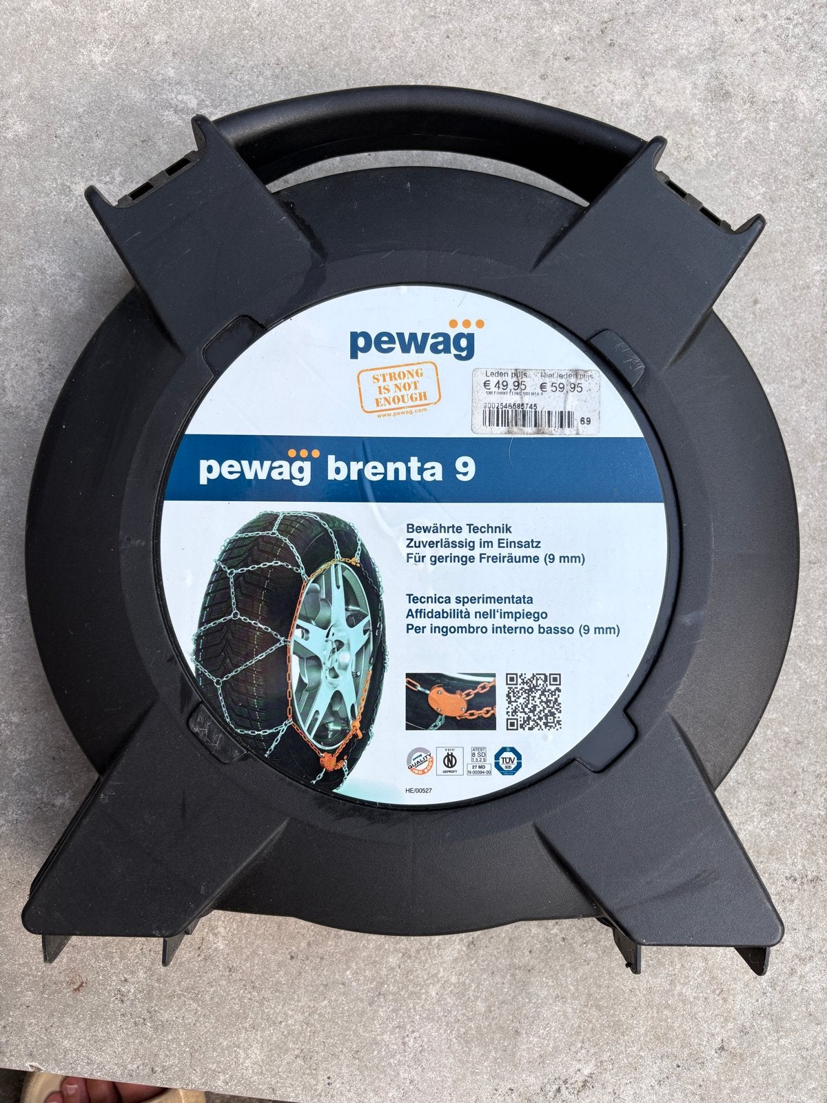 Pewag Brenta 9 sneeuwkettingen - in doos, Auto diversen, Sneeuwkettingen, Ophalen of Verzenden, Gebruikt