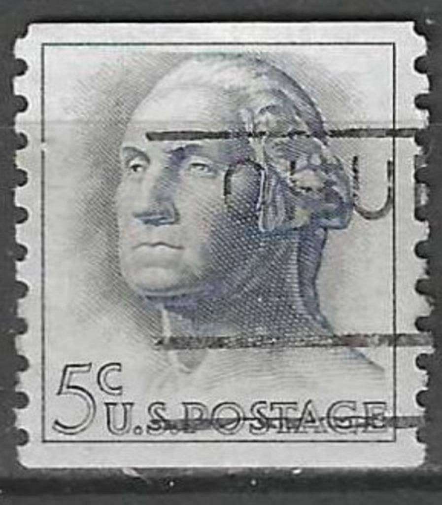 USA 1962/1963 - Yvert 741b - George Washington (ST), Verzenden, Gestempeld, Noord-Amerika