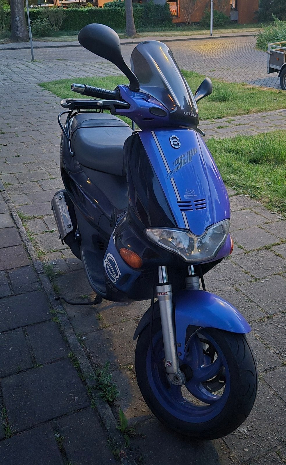 Gilera Runner Scooter Stickerset - Blauw/Paars, Ophalen of Verzenden, Gebruikt, Gilera