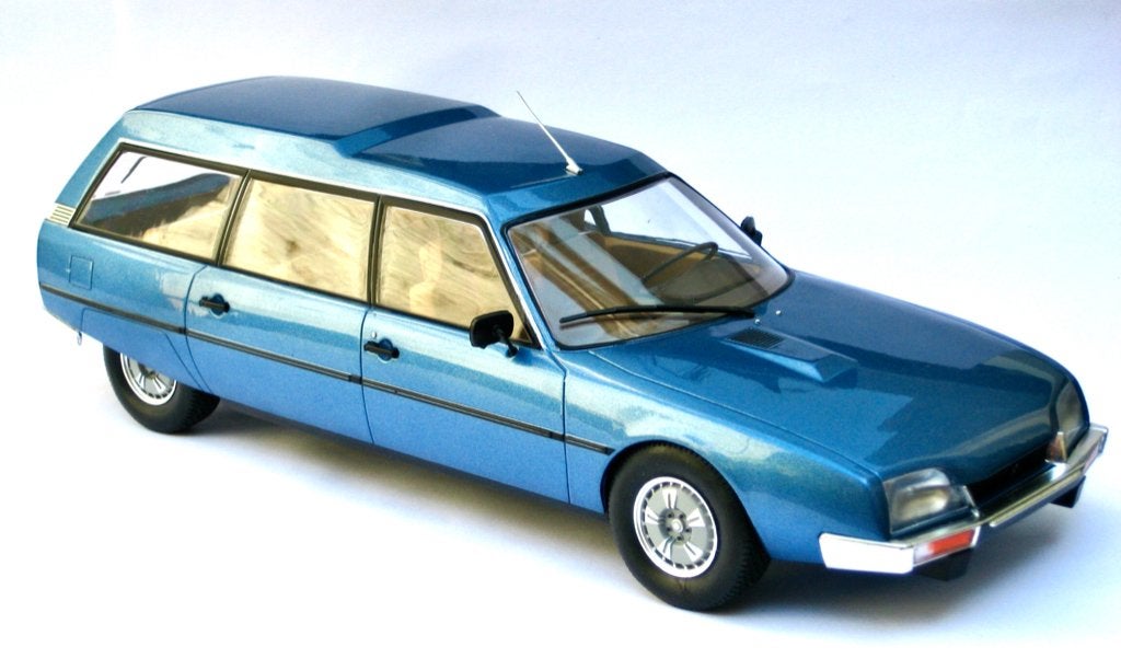 Citroen CX Break familiale blauw met. Model Car Group 1:18, Ophalen of Verzenden, Nieuw, Auto, Overige merken