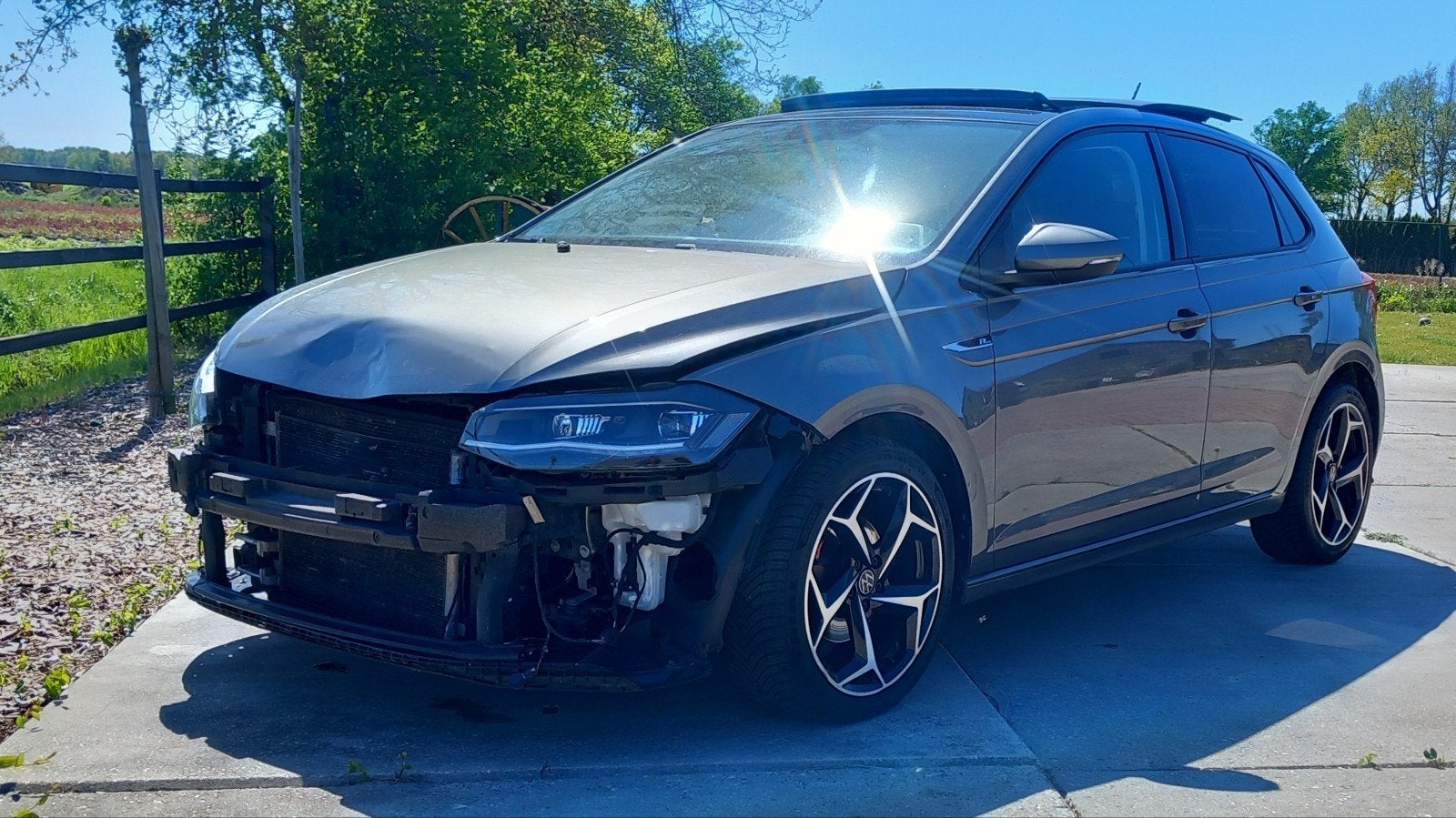Vw Polo Panoramadak. Automaat. Virtual cockpit. Led., Volkswagen, Zilver of Grijs, 999 cc, Benzine
