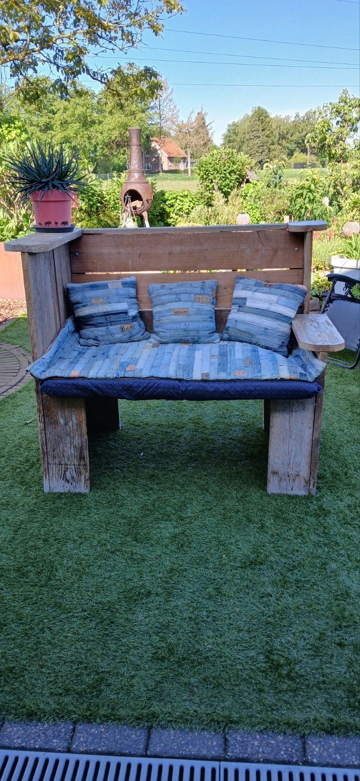 Gratis tuinbankje, Ophalen of Verzenden, Gebruikt, Hout