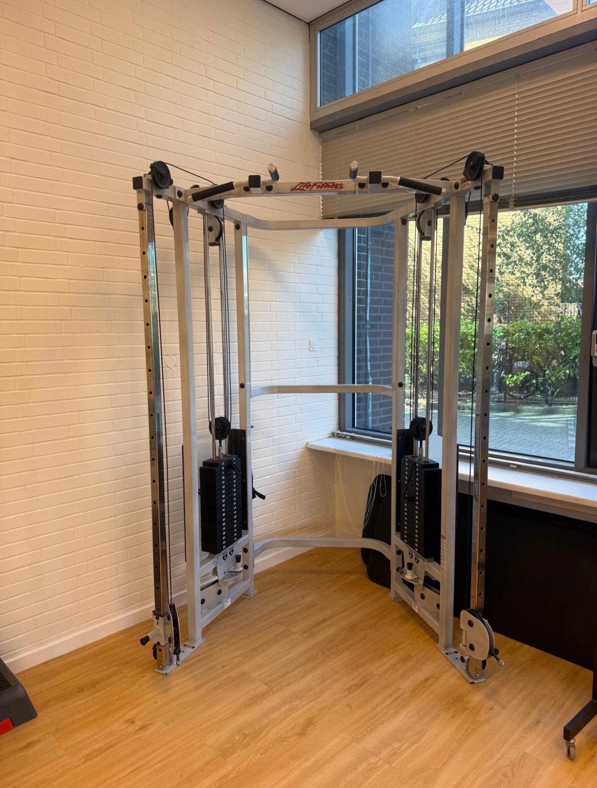 Life Fitness Dual Adjustable pulley / kabel machine / cables, Ophalen, Benen, Gebruikt, -