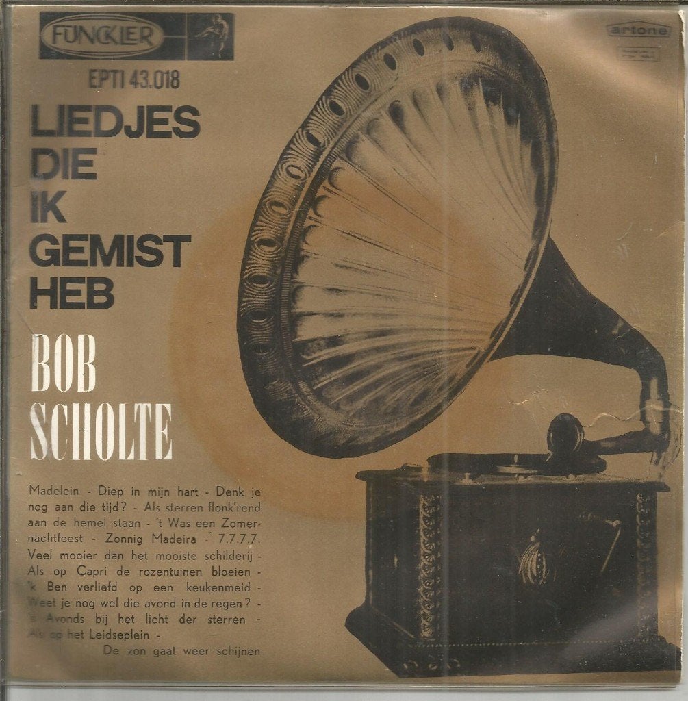 Bob Scholte – Liedjes Die Ik Gemist Heb (1964), Gebruikt, Fotohoes, 7 inch, Ophalen of Verzenden