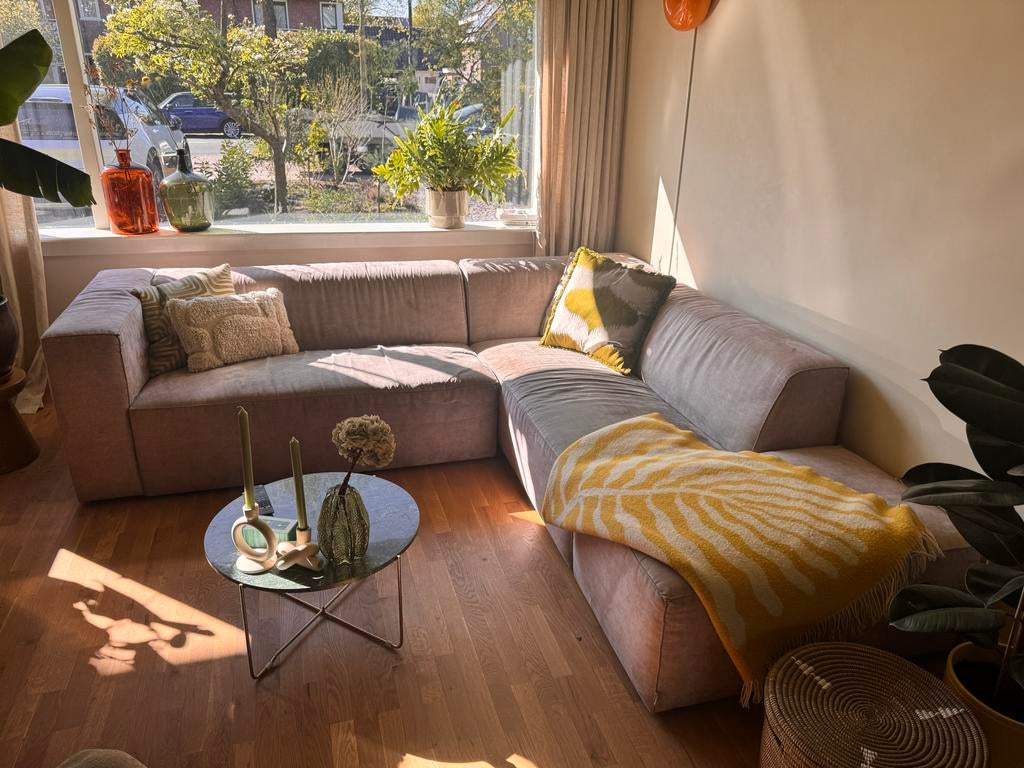 Bank VT wonen - Comfortabele hoekbank, Ophalen, 250 tot 300 cm, Gebruikt, 100 tot 125 cm