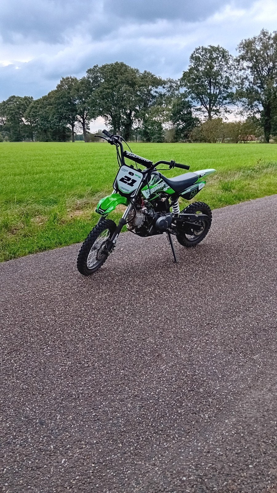 Mooie Pitbike 110cc Automaat 4 Takt, Fietsen en Brommers, Ophalen, Gebruikt, Pitbike