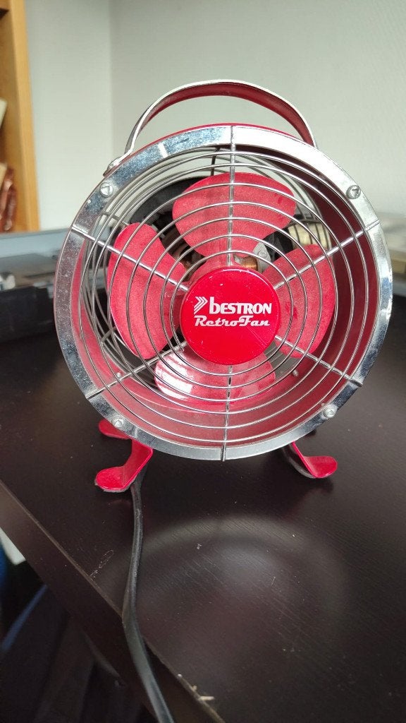 Bestron retro tafelventilator, Ophalen, Gebruikt, Tafelventilator