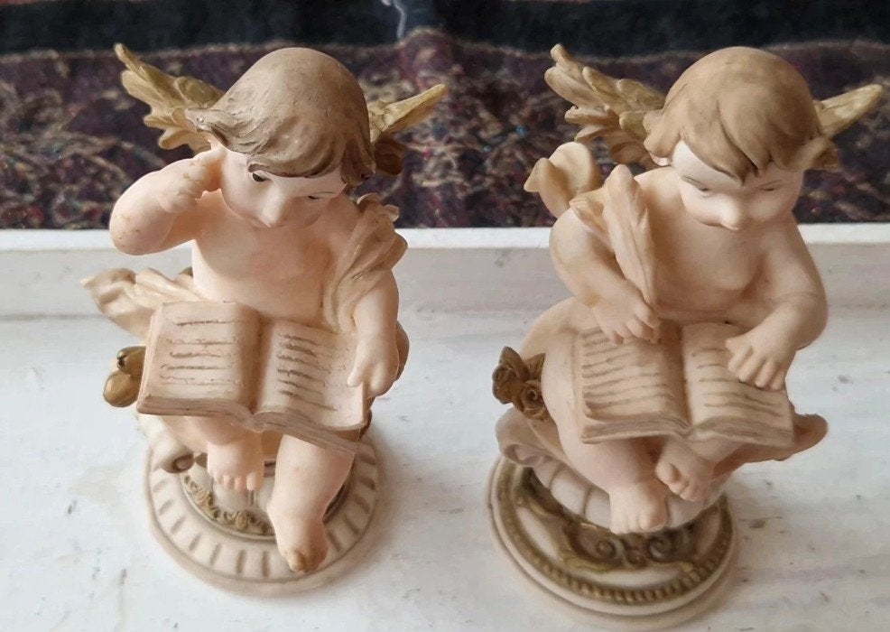 2  leuke oude beeldjes, Ophalen of Verzenden