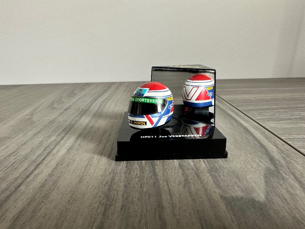 helm jos verstappen 1:12, Ophalen of Verzenden, Gebruikt, Formule 1