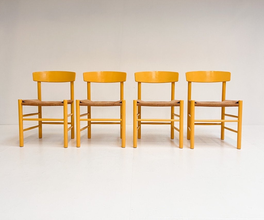 Set van 4 Model J39 stoelen van Borge Mogensen, 1970's, Huis en Inrichting, Stoelen, Gebruikt, Overige kleuren, FDB Mobler, Design
