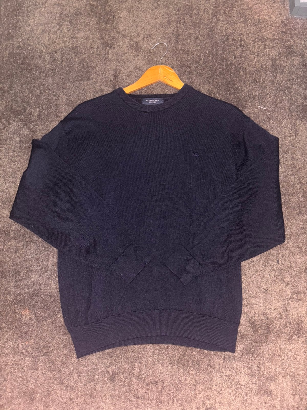 Burberry sweater maat S blauw merino-wool, Verzenden, Zo goed als nieuw, Maat 46 (S) of kleiner, Blauw