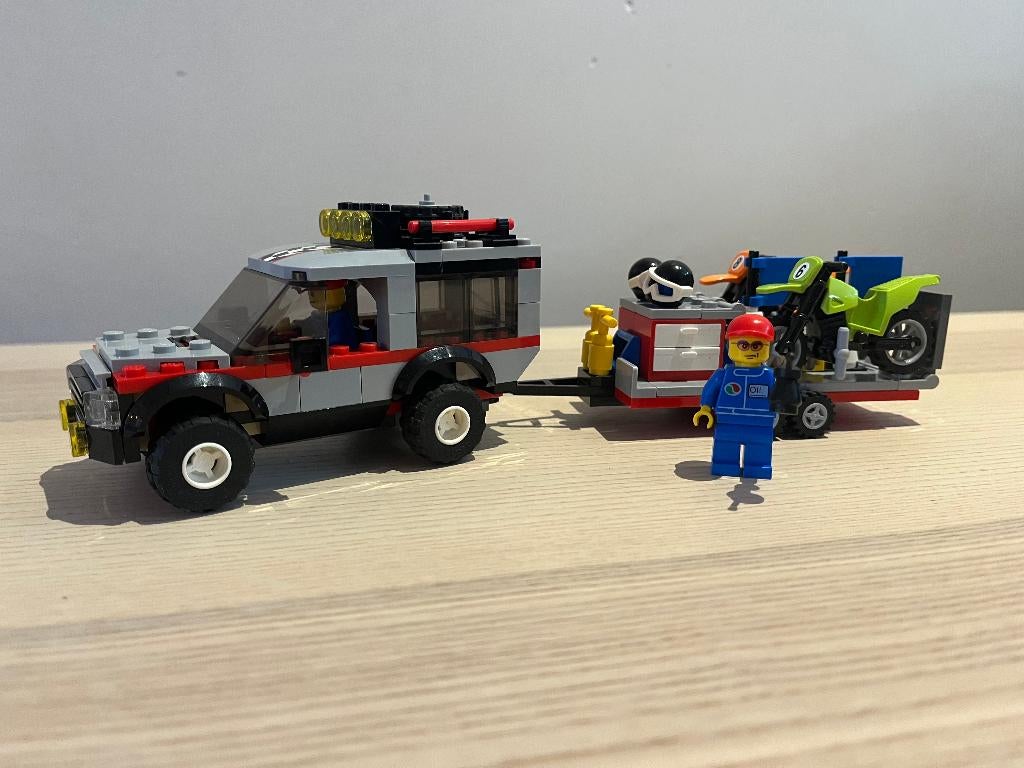 Lego Crossmotor transport 4433, Kinderen en Baby's, Speelgoed | Duplo en Lego, Ophalen of Verzenden, Gebruikt, Complete set, Lego