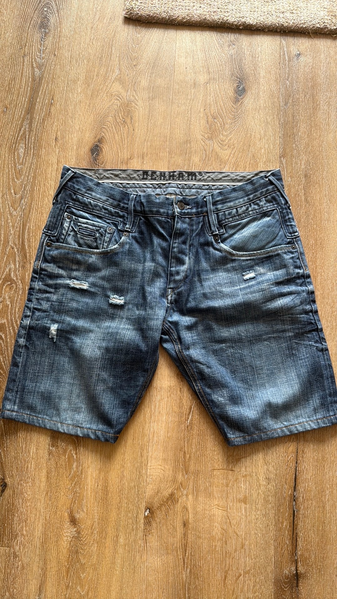 DENHAM short/kortebroek, Ophalen of Verzenden, Zo goed als nieuw, Blauw, W36 - W38 (confectie 52/54)