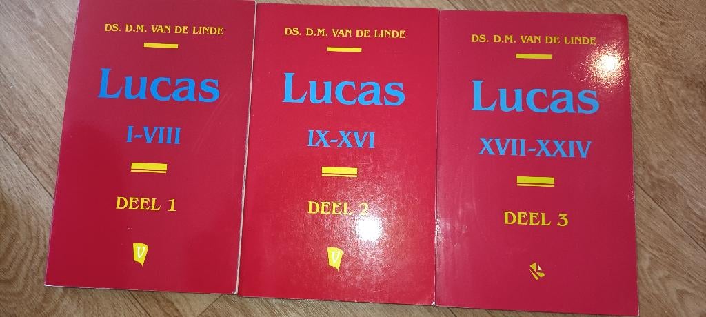Lucas I-VIII dl 1, dl 2 IX-XVI, dl 3 XVII-XXIV/ 3 voor 11,99, Ophalen of Verzenden, Gelezen, Linde, Ds. D.M. van de, Christendom | Protestants