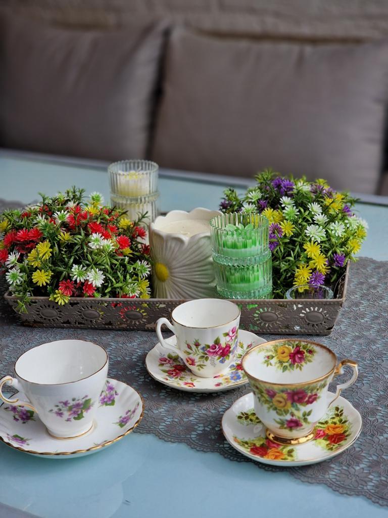 Engelse Kop en schotels, Ophalen of Verzenden